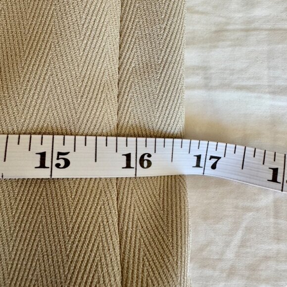 Vintage Beige Herringbone Skirt Suit Set - Picture 12 of 16